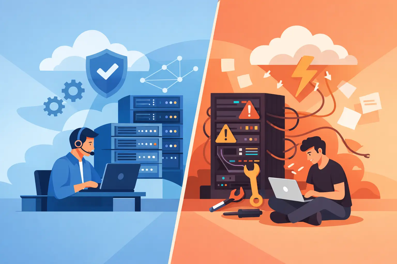 Managed Hosting vs Unmanaged Hosting